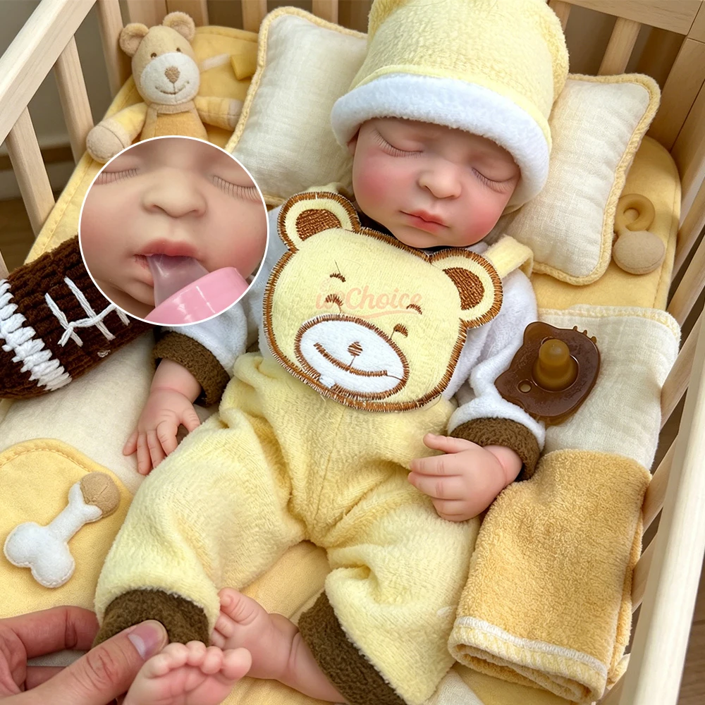 44cm Can Use Pacifiers Asleep Girl Full Soft Silicone Reborn Baby Doll Lifelike Parenting Prep Doll for Expectant Couples Gift
44cm Can Use Pacifiers Asleep Girl Full Soft Silicone Reborn Baby Doll Lifelike Parenting Prep Doll for Expectant Couples Gift