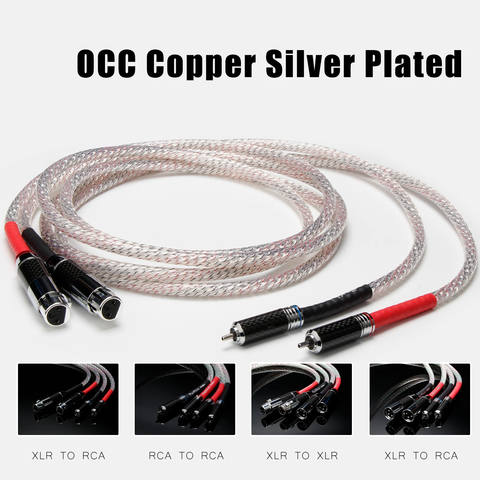 Pair 2RCA Audio Cable OCC Copper Silver Plated 3 pin xlr Cable Audiophile Balanced Rhodium Plated Plug for Microphone Amplifier
Pair 2RCA Audio Cable OCC Copper Silver Plated 3 pin xlr Cable Audiophile Balanced Rhodium Plated Plug for Microphone Amplifier