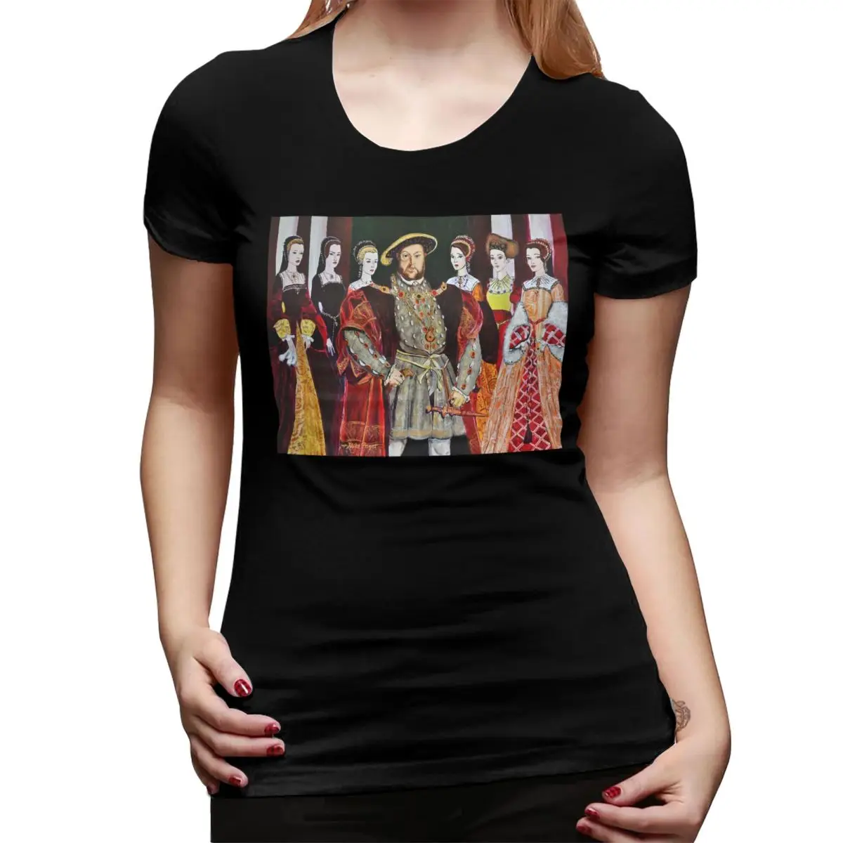 Женская футболка King Henry 8th And His Six Wives с круглым вырезом, уличная одежда, женские летние топы с короткими рукавами
Женская футболка King Henry 8th And His Six Wives с круглым вырезом, уличная одежда, женские летние топы с короткими рукавами