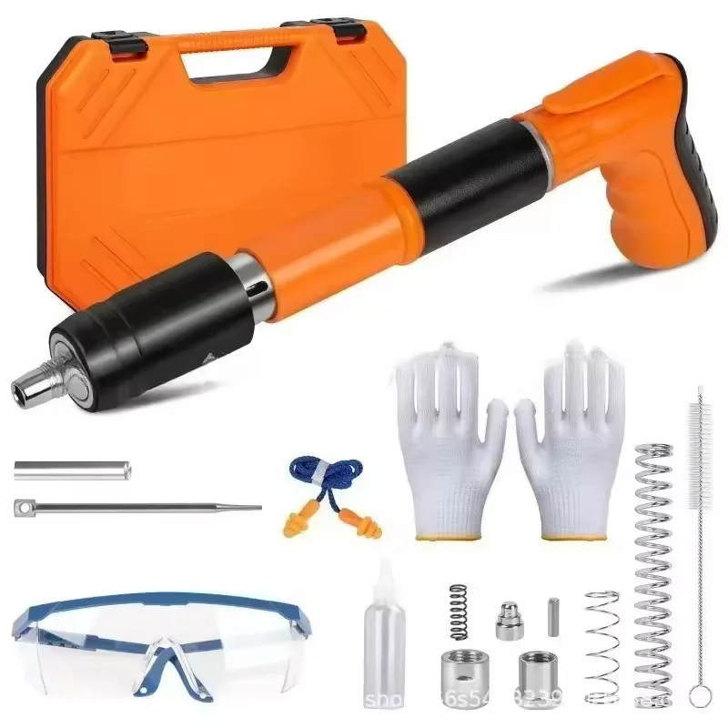Rivet Gun Tools Steel Nail Gun Silencing Wall Fastener Manual Air Nailer Adjustable Anchor Wire Slotting Device Metalworking
Rivet Gun Tools Steel Nail Gun Silencing Wall Fastener Manual Air Nailer Adjustable Anchor Wire Slotting Device Metalworking