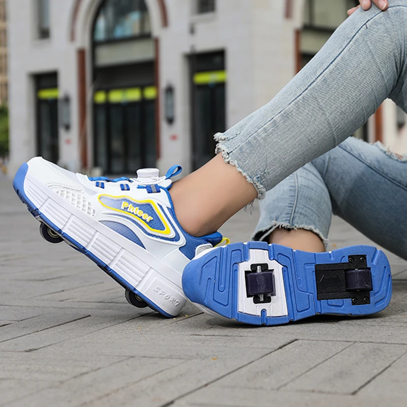 Весенне-осенние новые туфли на колесиках для девочек 2025: кроссовки с вращающейся пряжкой и подсветкой, роликовые коньки для детей старшего возраста
Весенне-осенние новые туфли на колесиках для девочек 2025: кроссовки с вращающейся пряжкой и подсветкой, роликовые коньки для детей старшего возраста