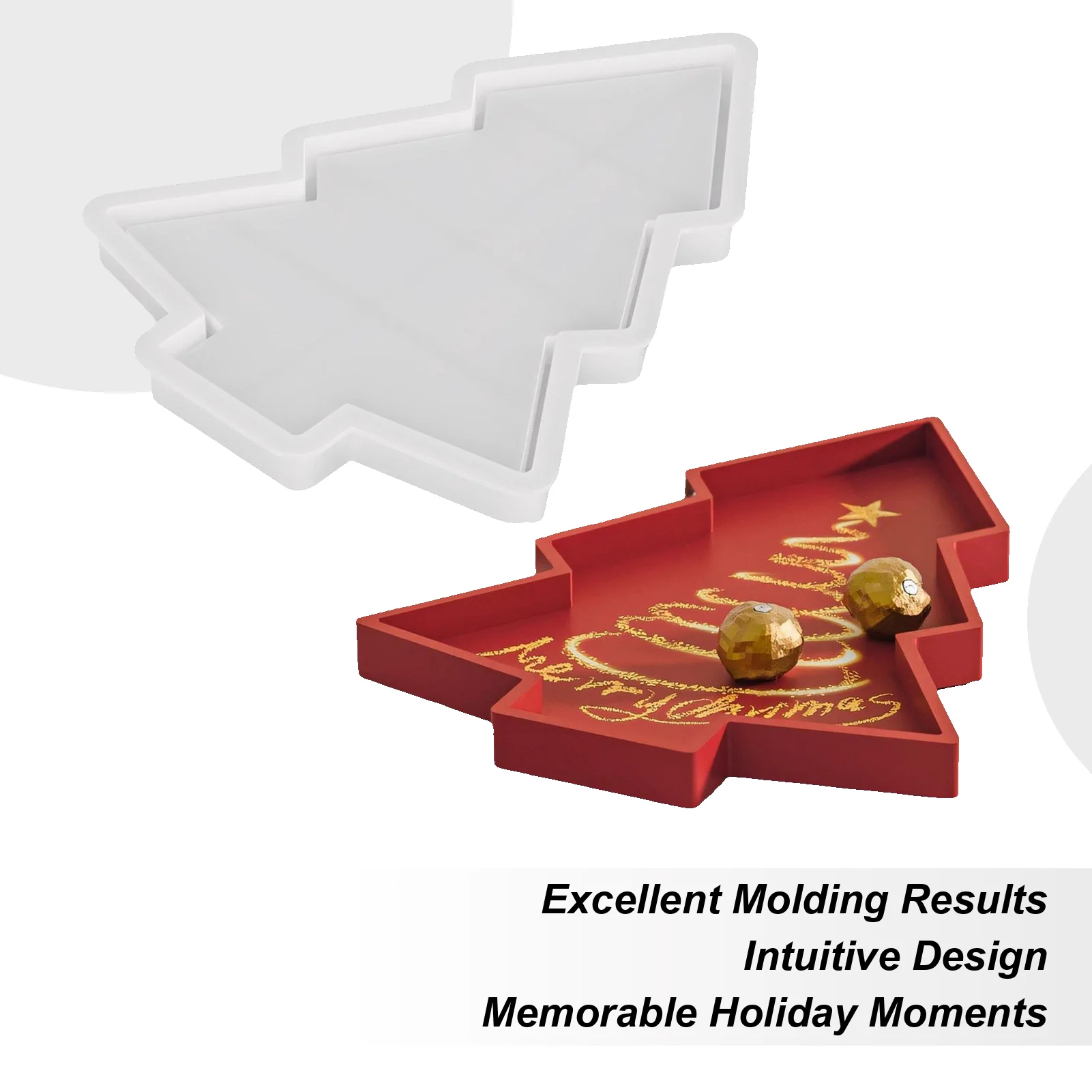 Рождественские силиконовые формы 7,09x5,51 дюйма, силиконовая форма для рождественской елки, литейная форма для мелких предметов, центральная часть стола для еды
Рождественские силиконовые формы 7,09x5,51 дюйма, силиконовая форма для рождественской елки, литейная форма для мелких предметов, центральная часть стола для еды