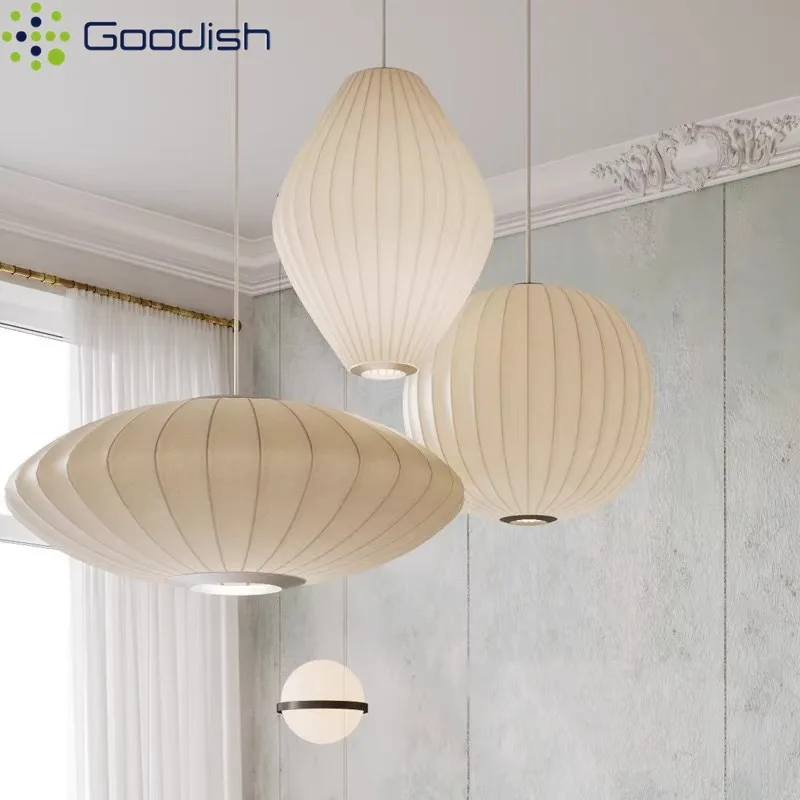 Скандинавские минималистичные подвесные светильники из шелковой ткани, современные светодиодные подвесные светильники для гостиной, кухни, зала, художественное украшение дома, люстра
Скандинавские минималистичные подвесные светильники из шелковой ткани, современные светодиодные подвесные светильники для гостиной, кухни, зала, художественное украшение дома, люстра
