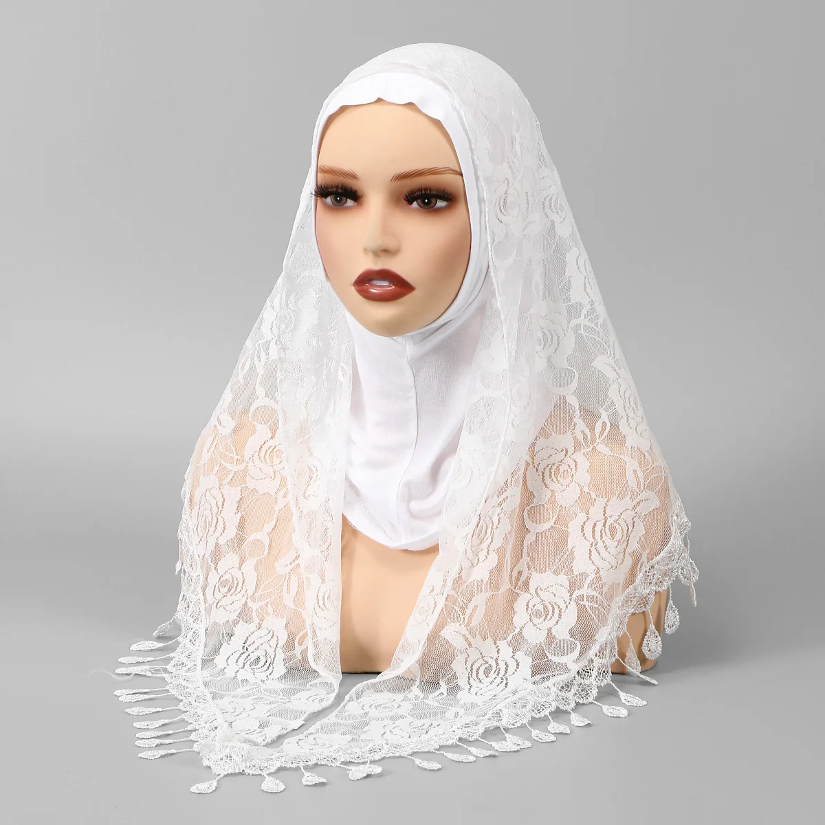 Fashion Muslim Lace Hijab Jersey Hijab Inner Hijab Cap Integrated Turban Convenient and Tassel Headscarf Islam Soft Head Wraps
Fashion Muslim Lace Hijab Jersey Hijab Inner Hijab Cap Integrated Turban Convenient and Tassel Headscarf Islam Soft Head Wraps