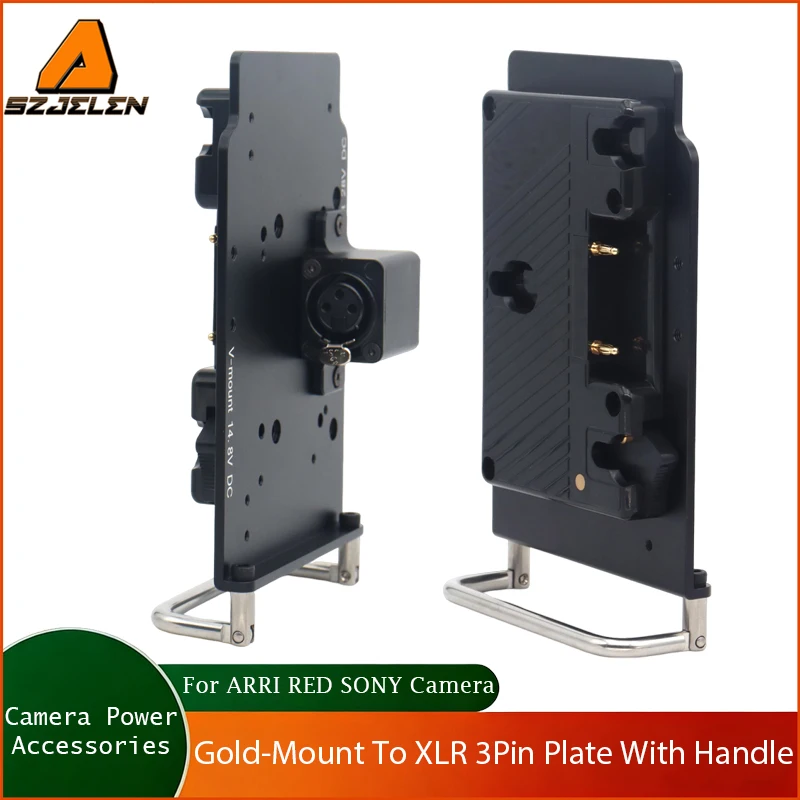 New Arriving Gold-Mount To XLR 3pin Power Output Handle fixing plate for ARRI RED SONY camera is separately from the battery
New Arriving Gold-Mount To XLR 3pin Power Output Handle fixing plate for ARRI RED SONY camera is separately from the battery