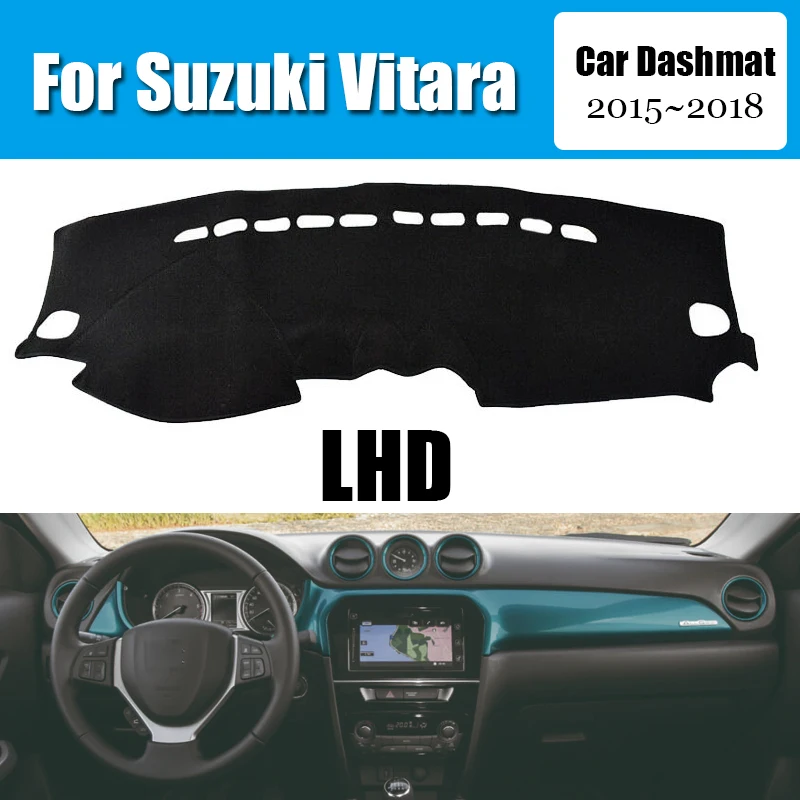 Чехол на приборную панель автомобиля, коврик для Suzuki Vitara 2015 ~ 2018, нескользящий солнцезащитный козырек DashMat LHD, автомобильный Стайлинг, замша, кожа, пылезащитный
Чехол на приборную панель автомобиля, коврик для Suzuki Vitara 2015 ~ 2018, нескользящий солнцезащитный козырек DashMat LHD, автомобильный Стайлинг, замша, кожа, пылезащитный
