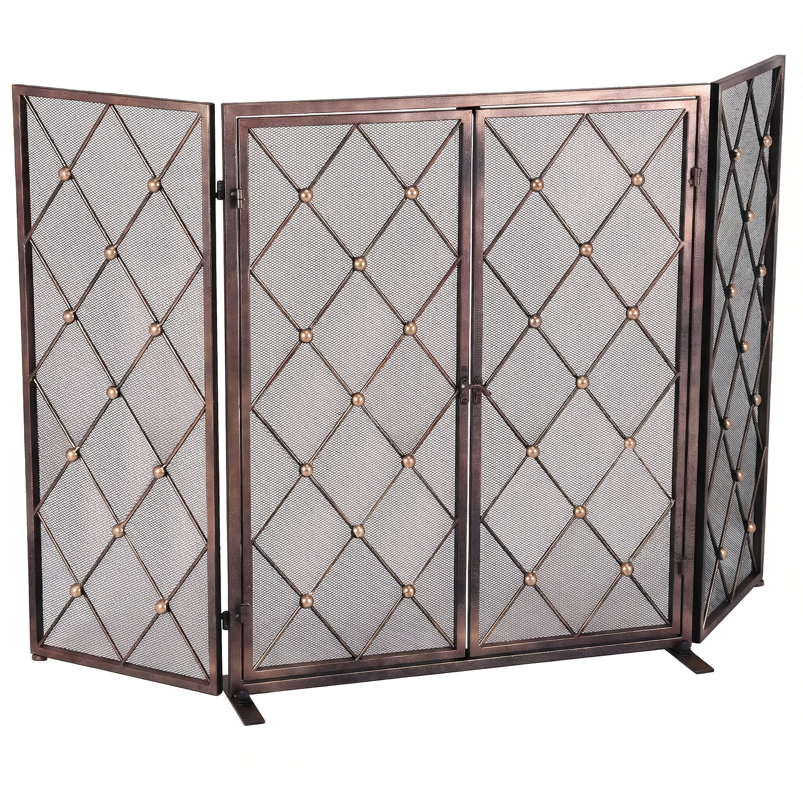 32inch Fireplace Screen with Full Hinges Metal Fireguards Mesh Cover Wrought Iron Metal for Gas Log Hearth Outdoor Pit
32inch Fireplace Screen with Full Hinges Metal Fireguards Mesh Cover Wrought Iron Metal for Gas Log Hearth Outdoor Pit