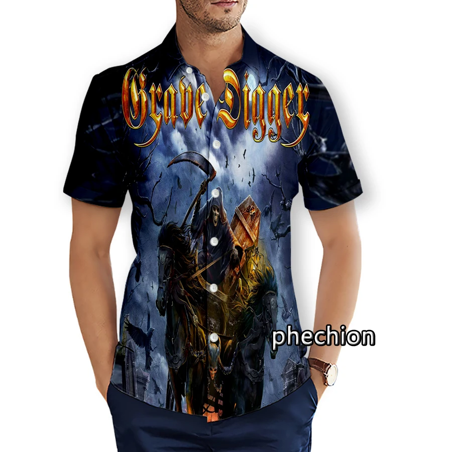 Summer Hawaiian Mens Short Sleeve Beach Shirts Casual Grave Diggermetal 3D Printed Shirts Plus Size S-5XL Fashion Men Tops T22
Summer Hawaiian Mens Short Sleeve Beach Shirts Casual Grave Diggermetal 3D Printed Shirts Plus Size S-5XL Fashion Men Tops T22