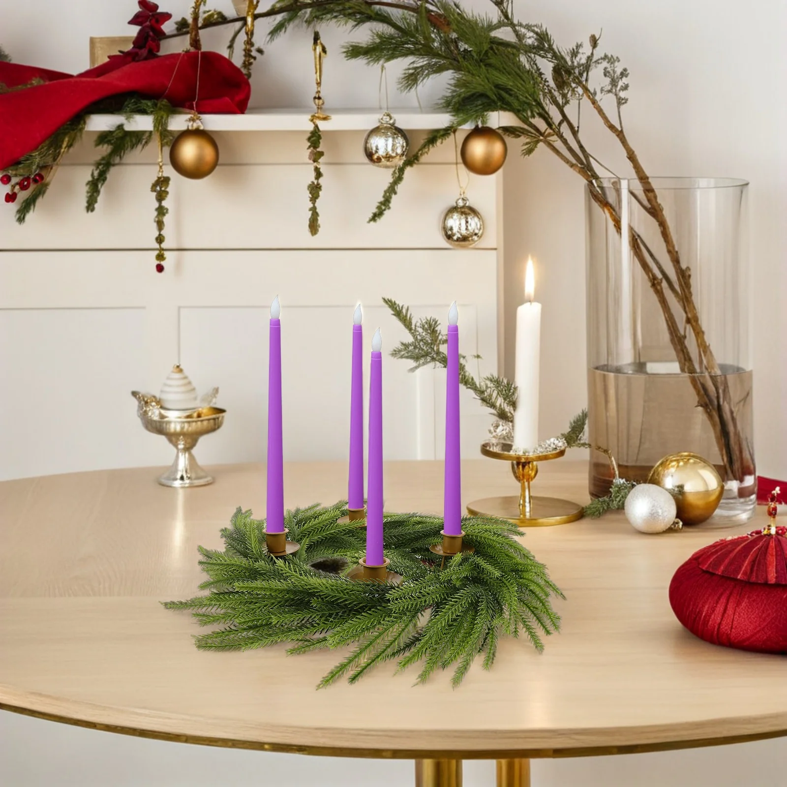Advent Wreath Holder Golden Christmas Wreath Ring Taper Stand Table Centerpiece Advent Table Display Stand
Advent Wreath Holder Golden Christmas Wreath Ring Taper Stand Table Centerpiece Advent Table Display Stand