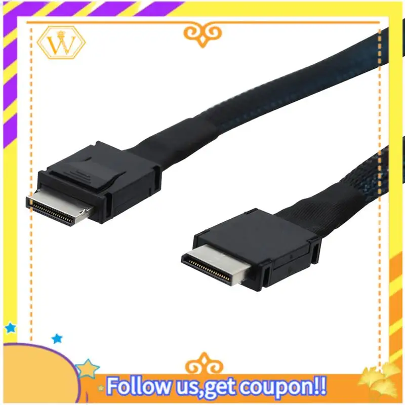 Новейший серверный сверхскоростной кабель PCIE Oculink SFF 8611 4I к MINI SAS SFF-8611 4I, удлинительный кабель для передачи данных, линия передачи данных 1 м
Новейший серверный сверхскоростной кабель PCIE Oculink SFF 8611 4I к MINI SAS SFF-8611 4I, удлинительный кабель для передачи данных, линия передачи данных 1 м