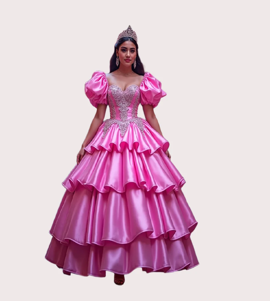 Bright Pink Victorian Prom Dress Puff Sleeve Tiered Ruffles Baroque 1550s Princess Evening Dress Civil War Party 2025Customized
Bright Pink Victorian Prom Dress Puff Sleeve Tiered Ruffles Baroque 1550s Princess Evening Dress Civil War Party 2025Customized