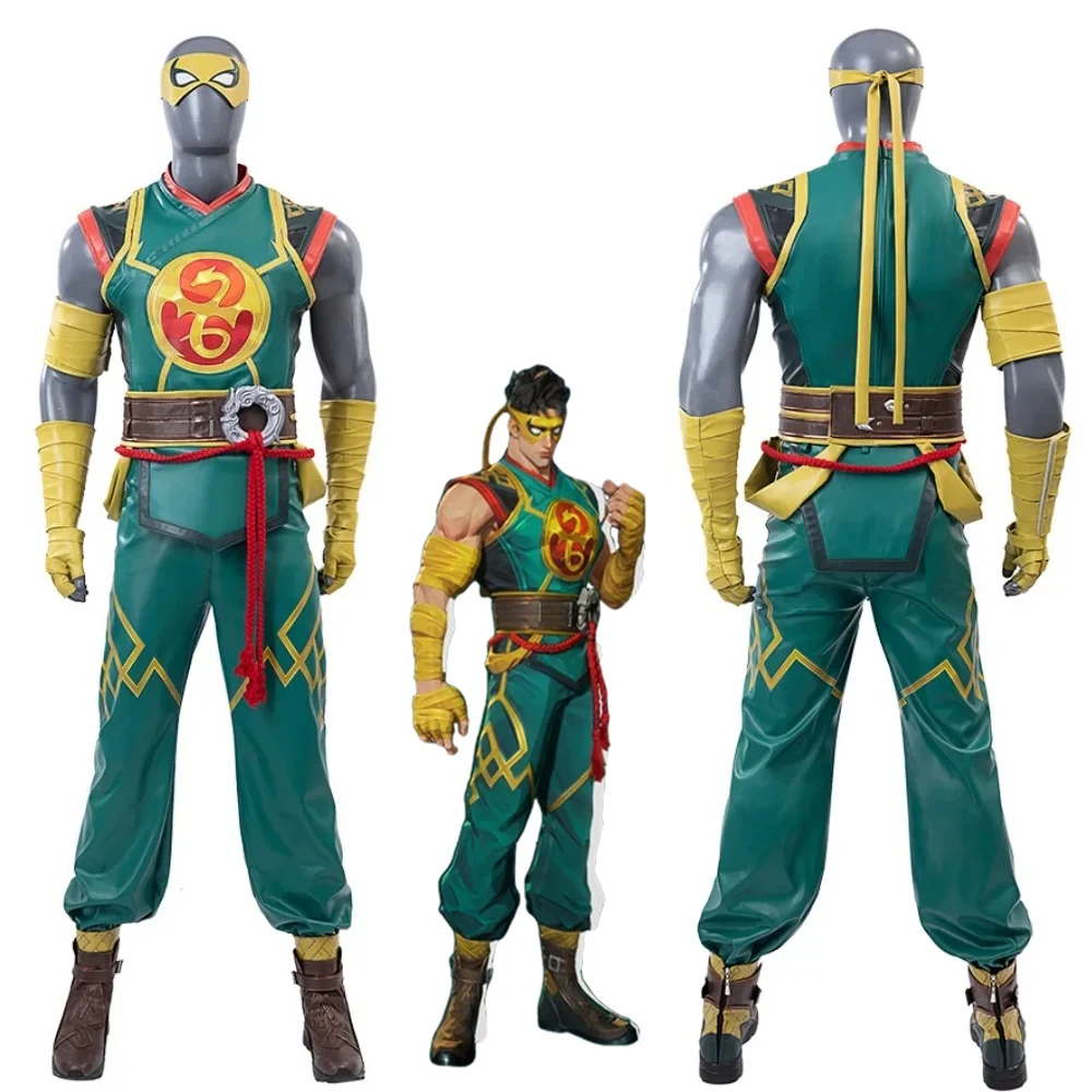 Game Iron Fist Cosplay KungFu Costume Men's Fancy Combat Uniform Suit Halloween Carnival Party Disguise Ninja Lin Lie Outfits
Game Iron Fist Cosplay KungFu Costume Men's Fancy Combat Uniform Suit Halloween Carnival Party Disguise Ninja Lin Lie Outfits