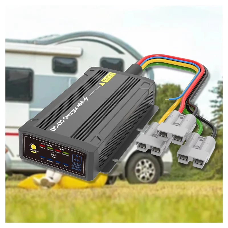 40A Smart Dual Input DC to DC In-Vehicle Battery Charger 12/24V to 12V with Solar & Alternator Suit for LiFePO4 Battery
40A Smart Dual Input DC to DC In-Vehicle Battery Charger 12/24V to 12V with Solar & Alternator Suit for LiFePO4 Battery