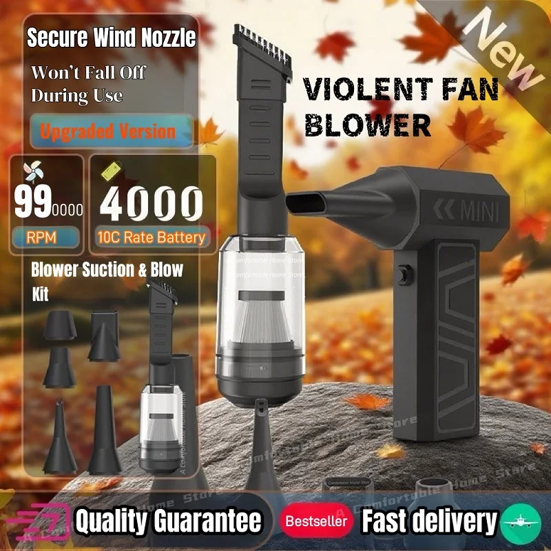 Новый турбо-систокий вентилятор, 990000 об/мин, мощный бесщеточный двигатель, инструмент для очистки воздуха, скорость ветра, 40000 мАч, 10c, аккумулятор
Новый турбо-систокий вентилятор, 990000 об/мин, мощный бесщеточный двигатель, инструмент для очистки воздуха, скорость ветра, 40000 мАч, 10c, аккумулятор