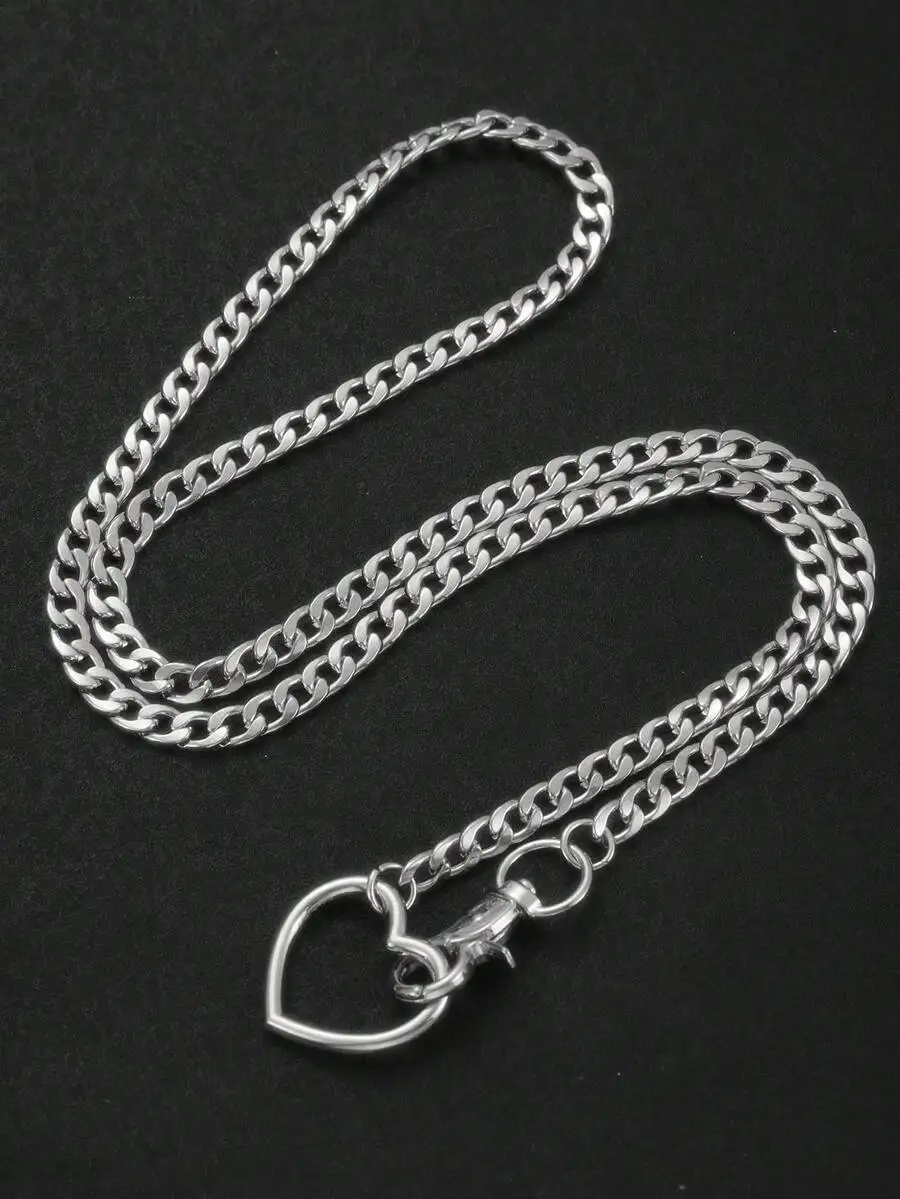 Adjustable Punk Chain Necklace With Heart Pendant Women Fashion Goth Accessories
Adjustable Punk Chain Necklace With Heart Pendant Women Fashion Goth Accessories