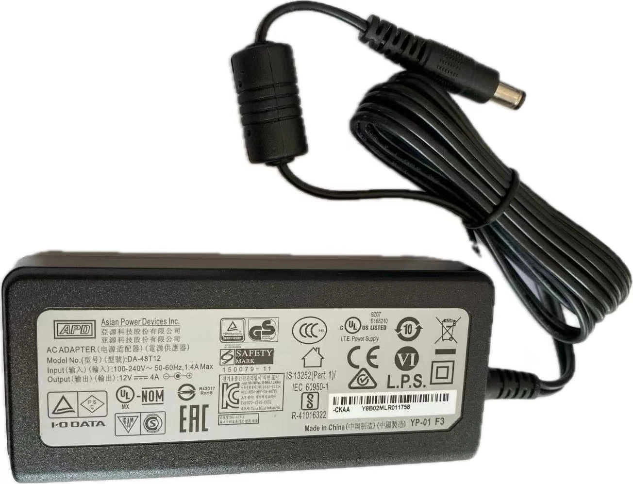 Genuine Switching AC Adapter For Asian Power Devices APD 12V 4A 48W 5.5x2.1mm DA-48T12 DA-48Q12 Monitor Power Supply Charger
Genuine Switching AC Adapter For Asian Power Devices APD 12V 4A 48W 5.5x2.1mm DA-48T12 DA-48Q12 Monitor Power Supply Charger
