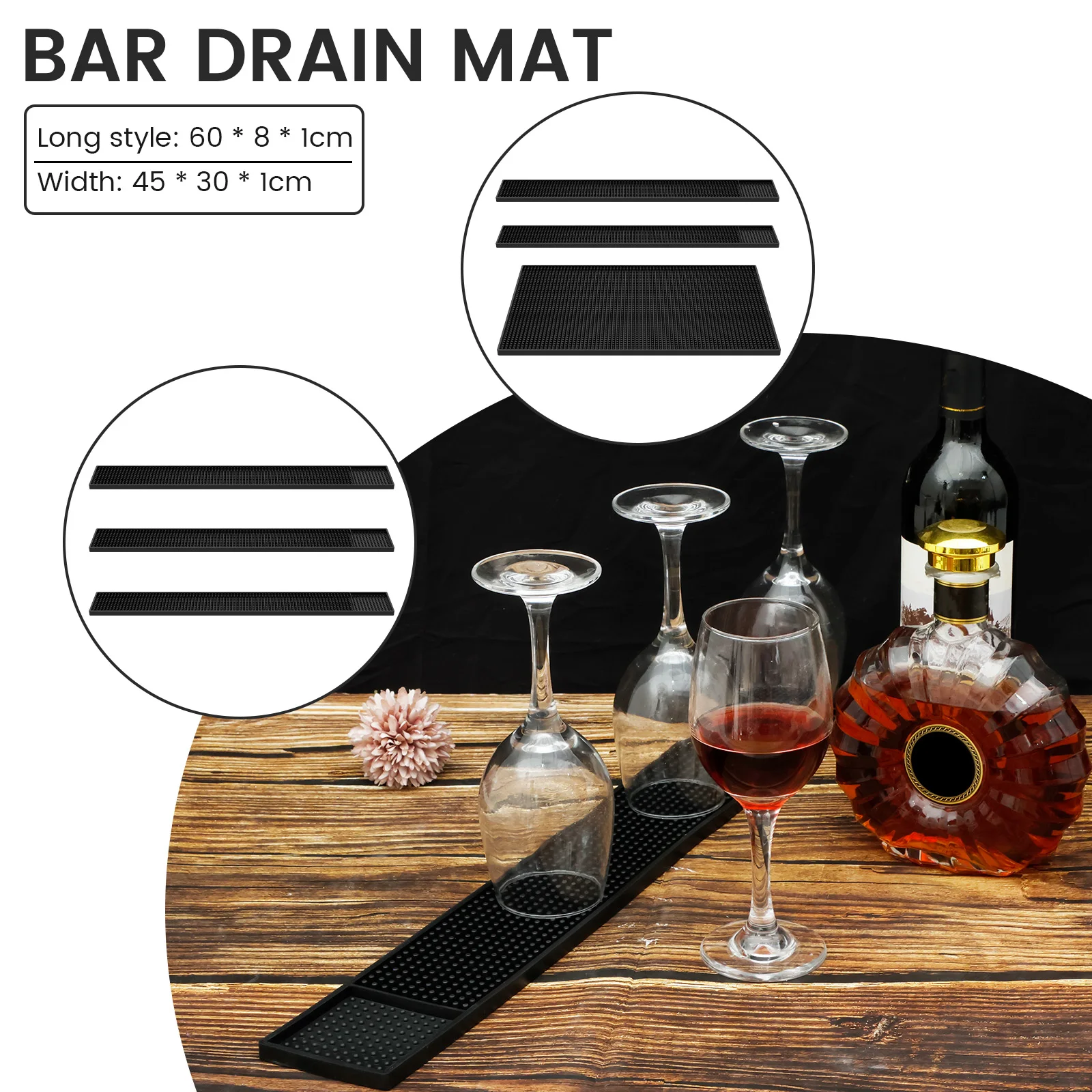 3Pcs Rubber Bar Mats Non-slip Bar Counter Service Spill Mat Heat Resistant Coffee Maker Countertop Protector Bar Accessories
3Pcs Rubber Bar Mats Non-slip Bar Counter Service Spill Mat Heat Resistant Coffee Maker Countertop Protector Bar Accessories