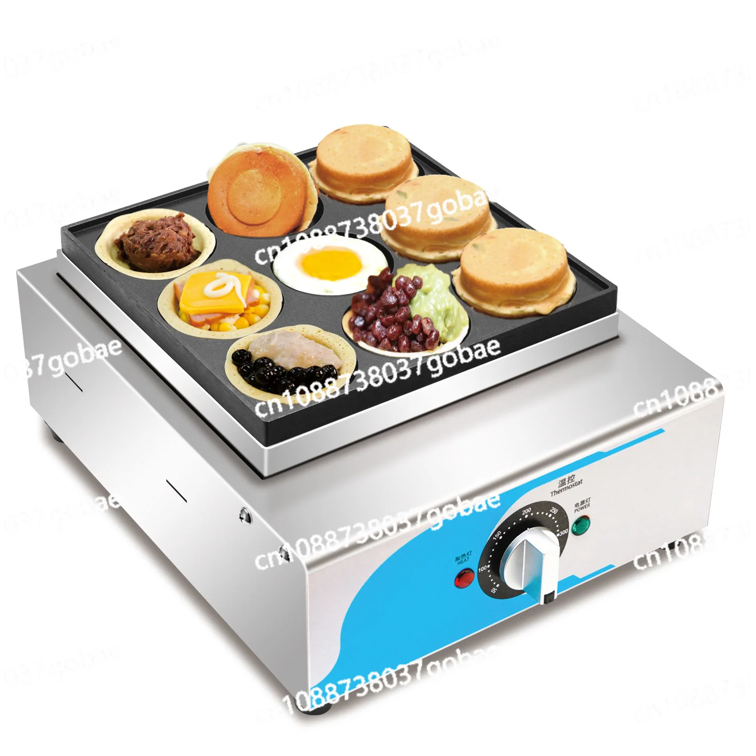 Egg burger machine Commercial stall snacks Gas electric heating hole Red bean cake Wheel cake Meat burger
Egg burger machine Commercial stall snacks Gas electric heating hole Red bean cake Wheel cake Meat burger