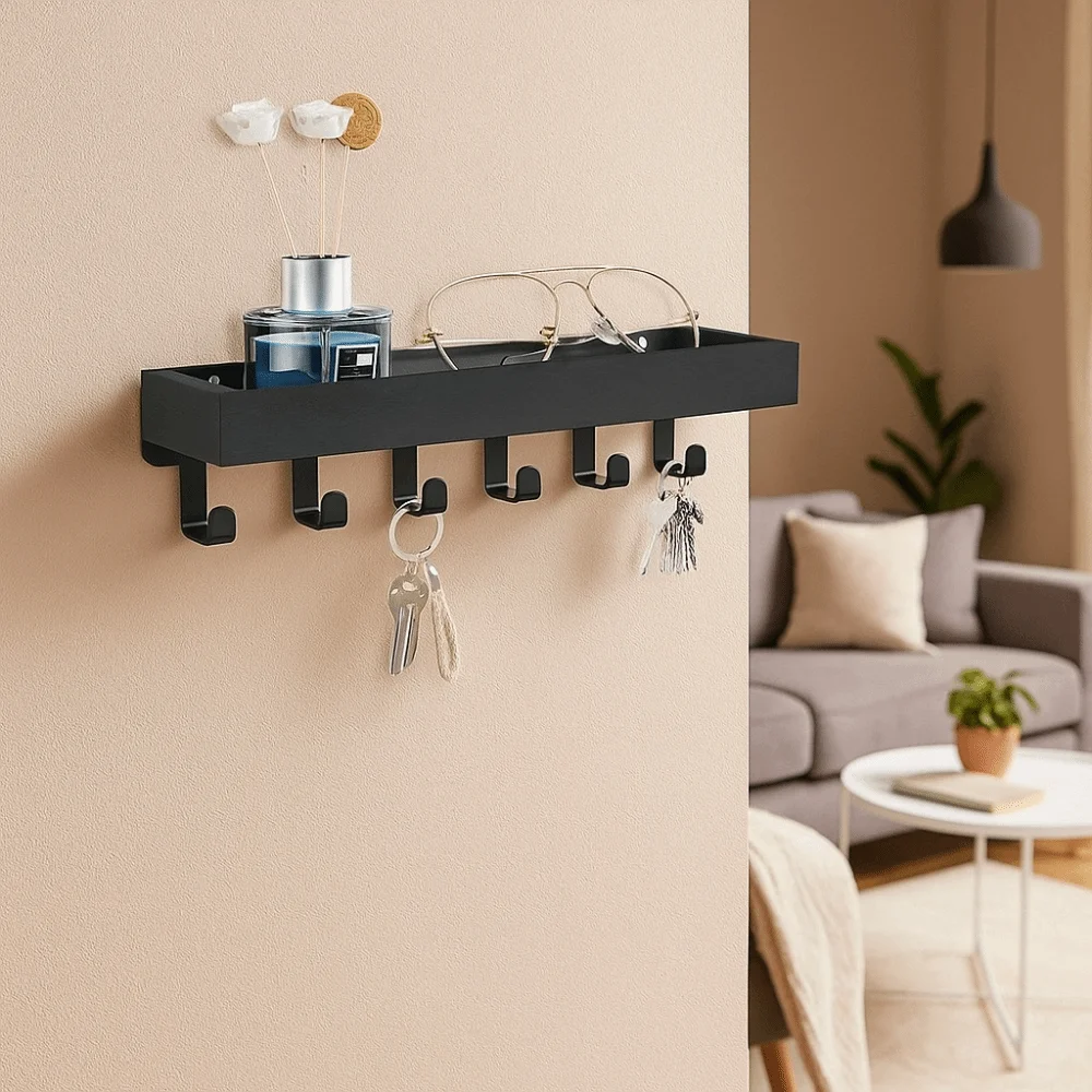Многофункциональная деревянная подставка для ключей, прочный органайзер для ключей с 6 крючками, настенный держатель для ключей для декора прихожей
Многофункциональная деревянная подставка для ключей, прочный органайзер для ключей с 6 крючками, настенный держатель для ключей для декора прихожей