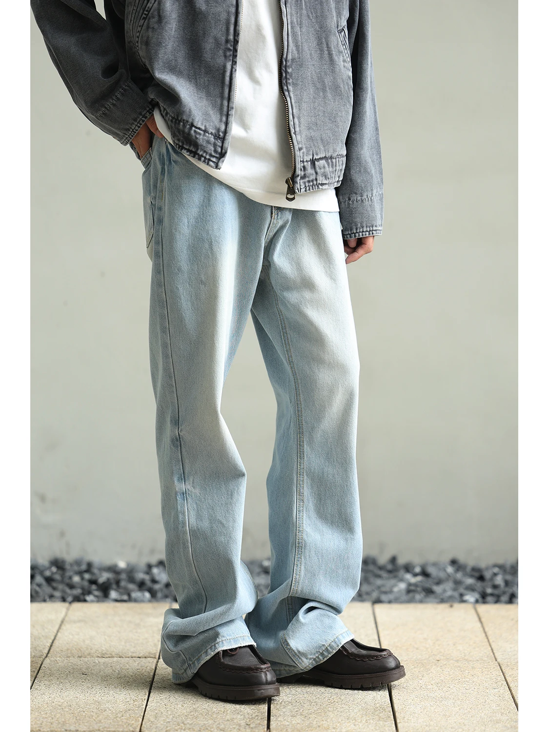 LH Store Spring Autumn American High Street Loose Casual Men's Jeans Bell Bottoms Straight Leg Long Pants Cotton Polyester Blend
LH Store Spring Autumn American High Street Loose Casual Men's Jeans Bell Bottoms Straight Leg Long Pants Cotton Polyester Blend