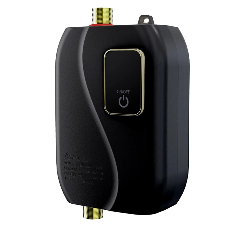 EU Plug,3000W 220V Mini Instant Hot Water Heater Electric Instant Hot Water Heater Tankless Water Heater Durable Black
EU Plug,3000W 220V Mini Instant Hot Water Heater Electric Instant Hot Water Heater Tankless Water Heater Durable Black