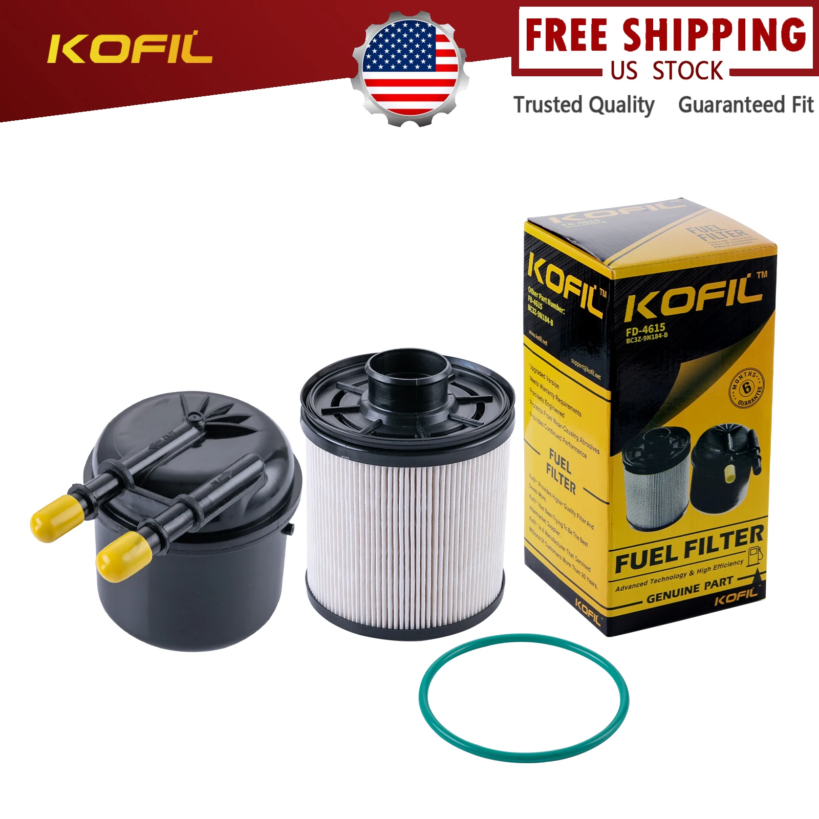 FD-4615 Fuel Filter for 6.7L Powerstroke 4 Micron for Ford Truck Pickup 11-16 F250 F350 F450 F550 Super Duty Diesel
FD-4615 Fuel Filter for 6.7L Powerstroke 4 Micron for Ford Truck Pickup 11-16 F250 F350 F450 F550 Super Duty Diesel