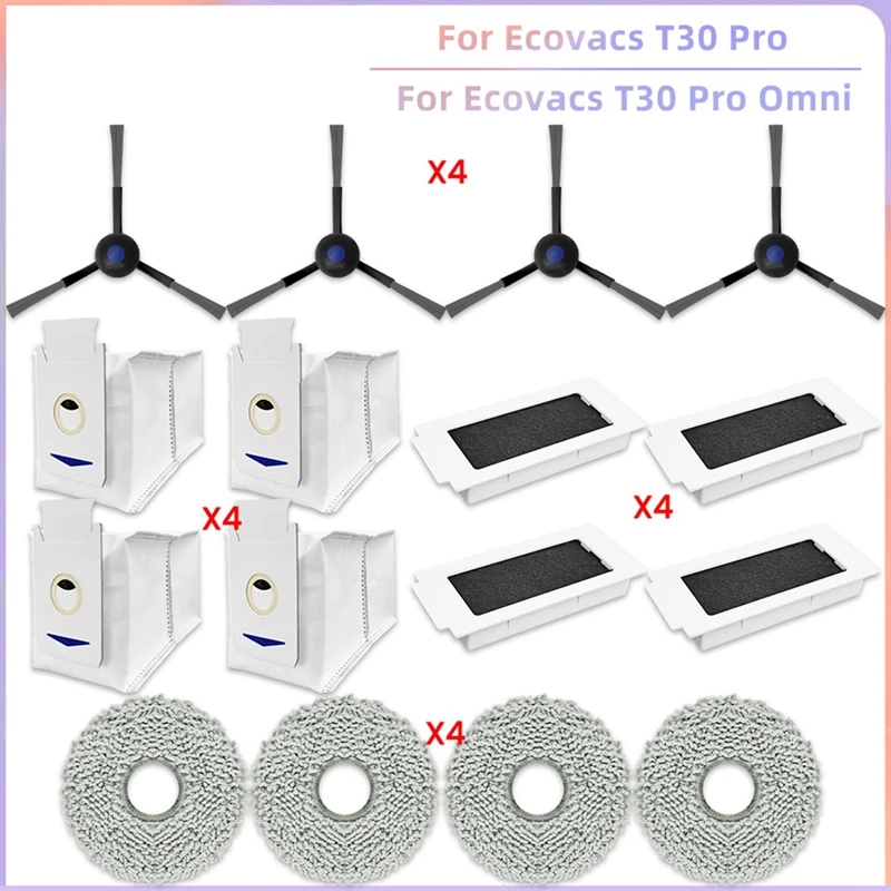 For Ecovacs T30 Pro Omni / T30 OMNI, YEEDI M12 ULTRA PLUS / M12 Pro+ Parts Side Brush Hepa Filter Mop Cloth Accessories
For Ecovacs T30 Pro Omni / T30 OMNI, YEEDI M12 ULTRA PLUS / M12 Pro+ Parts Side Brush Hepa Filter Mop Cloth Accessories