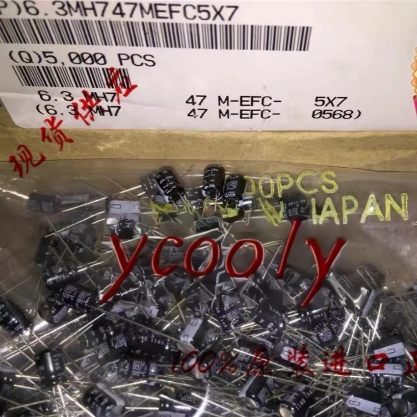 500pcs/Lot 6.3V 47uF 5x7 6.3MH47MEFC5X7,Aluminum electrolytic capacitor
500pcs/Lot 6.3V 47uF 5x7 6.3MH47MEFC5X7,Aluminum electrolytic capacitor