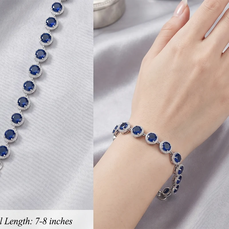 11x11mm Gorgeous Real Green Emerald Blue Sapphire CZ Women Wedding Silver Bracelet 7-8.75"
11x11mm Gorgeous Real Green Emerald Blue Sapphire CZ Women Wedding Silver Bracelet 7-8.75"
