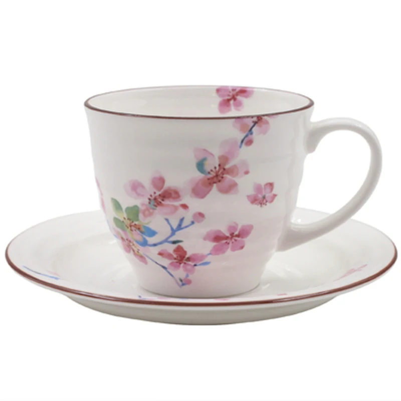 Bone china Coffee cup & saucer set Japanese Peach Blossom Ceramic Espresso cup Porcelain Gifts Suitable for Dishwashers 250ml
Bone china Coffee cup & saucer set Japanese Peach Blossom Ceramic Espresso cup Porcelain Gifts Suitable for Dishwashers 250ml