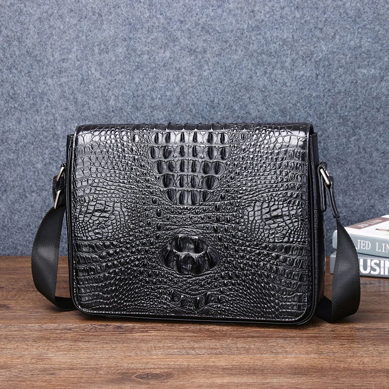 New crocodile bone pattern horizontal men's bag, fashionable leather men's single shoulder diagonal cross bag, travel bag
New crocodile bone pattern horizontal men's bag, fashionable leather men's single shoulder diagonal cross bag, travel bag