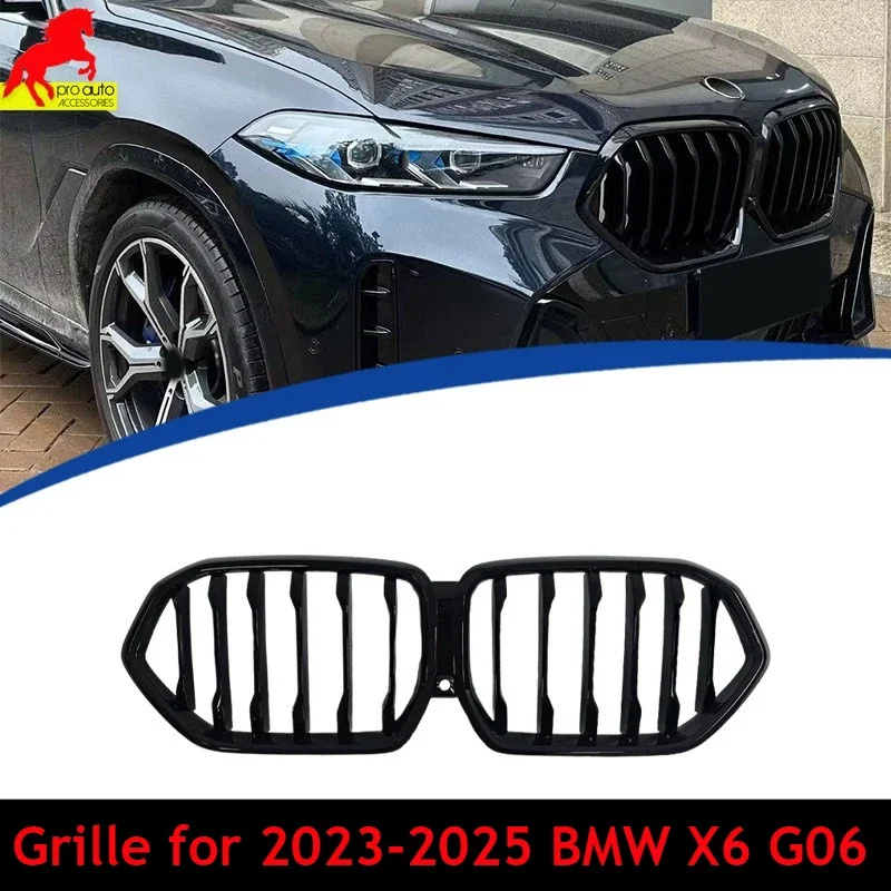 OEM Fit Gloss Black Kidney Grille Grill for 2023-2025 BMW X6 G06 Single Line Racing Grills Sport Upgrade Car Accessories
OEM Fit Gloss Black Kidney Grille Grill for 2023-2025 BMW X6 G06 Single Line Racing Grills Sport Upgrade Car Accessories