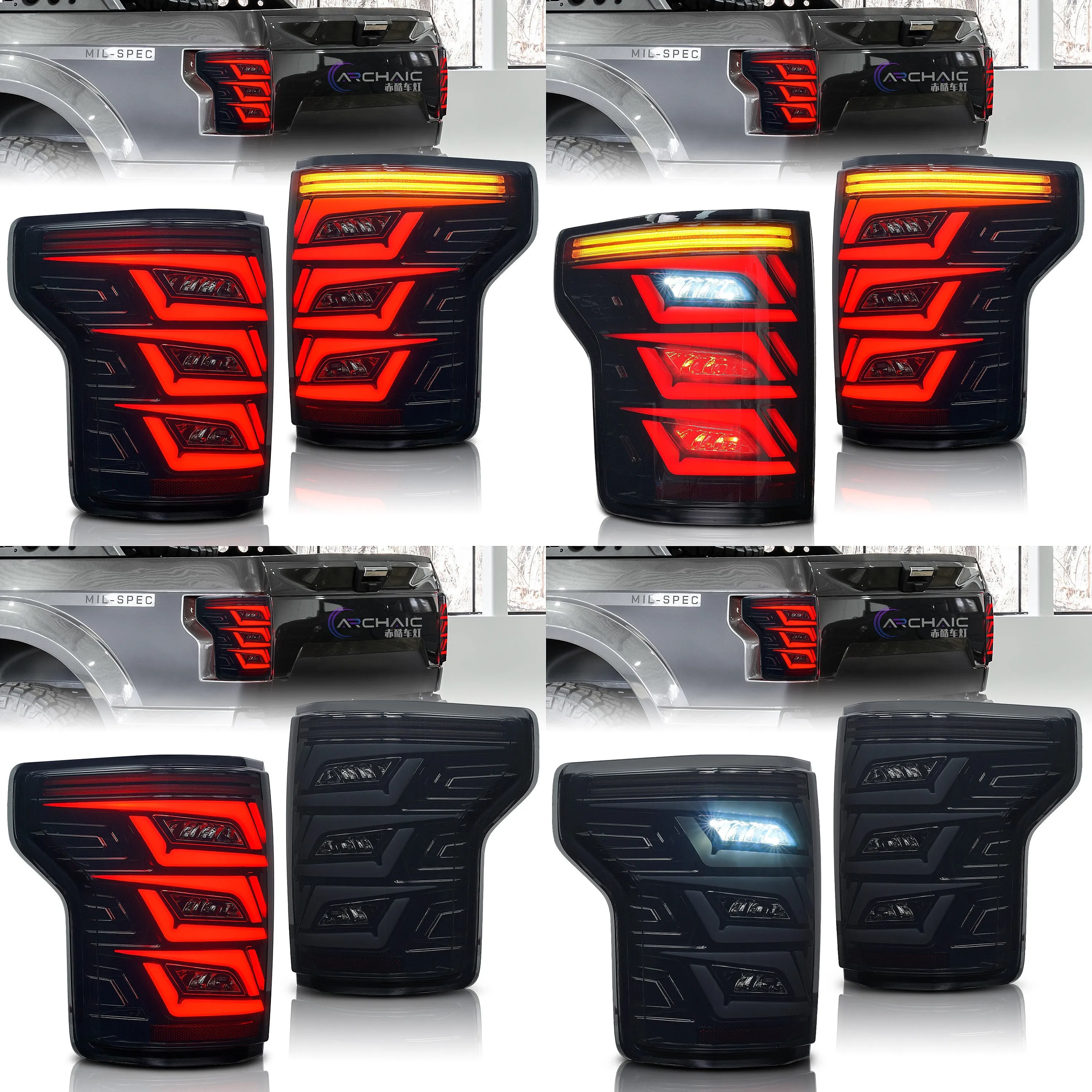 Tail Light Assembly Fit for Ford F150 Raptor 2015-2020 LED Sequential Turn Signal
Tail Light Assembly Fit for Ford F150 Raptor 2015-2020 LED Sequential Turn Signal