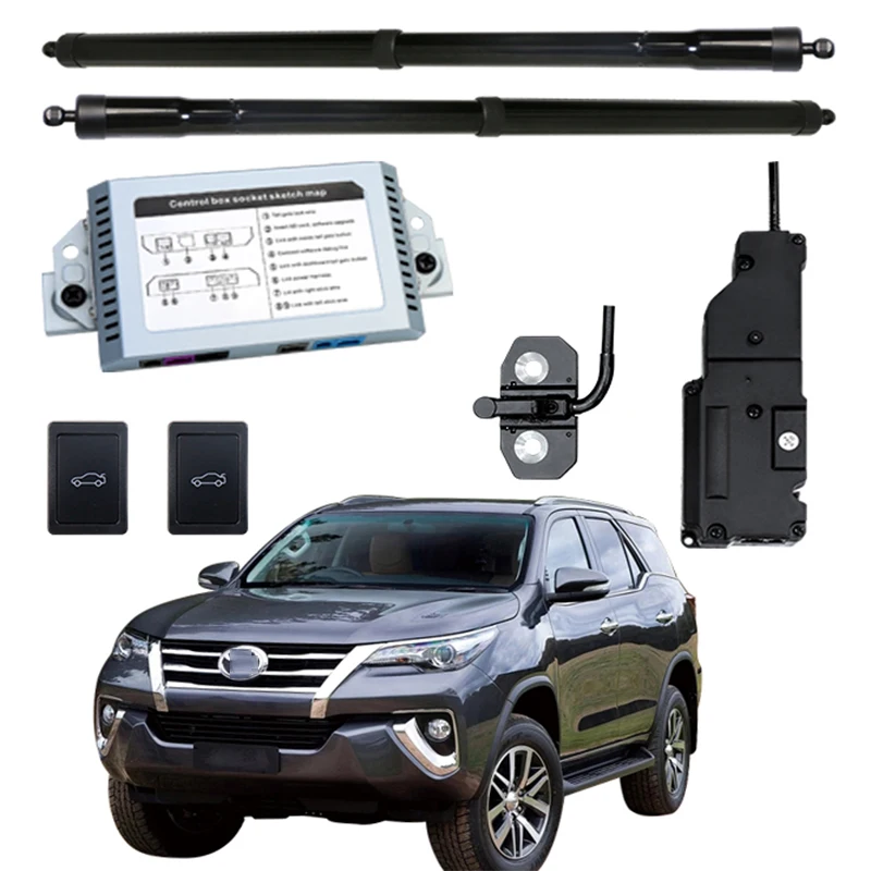 For Toyota Fortuner 2016+ Electric Tailgate Lifter Intelligent Tailgate Lift Assist Power Tailgate Automotive Accessories
For Toyota Fortuner 2016+ Electric Tailgate Lifter Intelligent Tailgate Lift Assist Power Tailgate Automotive Accessories