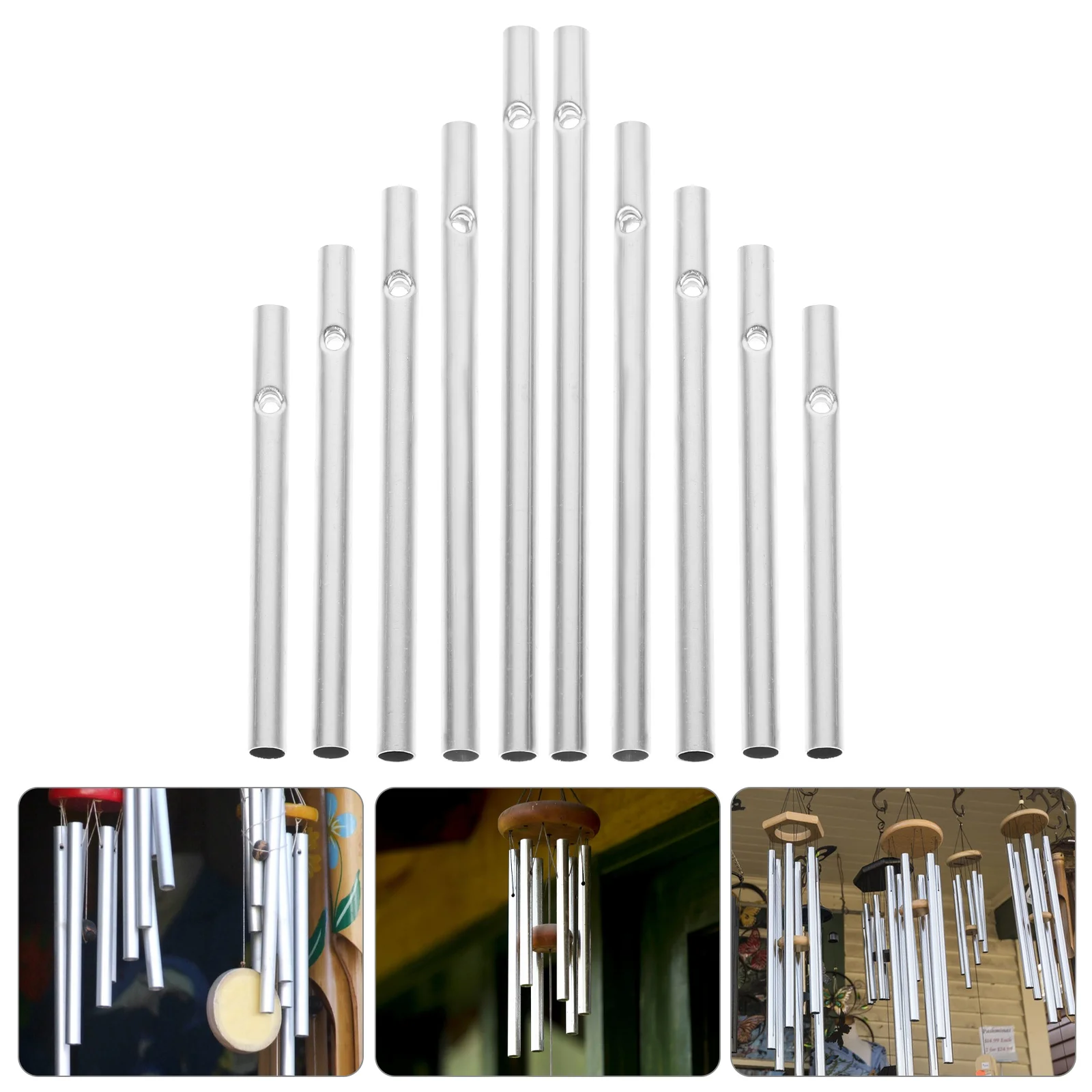 60 Pcs Wind Chime Chimes Work of The Lid Small Aluminum Hollow Pipe Tubing Tube DIY
60 Pcs Wind Chime Chimes Work of The Lid Small Aluminum Hollow Pipe Tubing Tube DIY