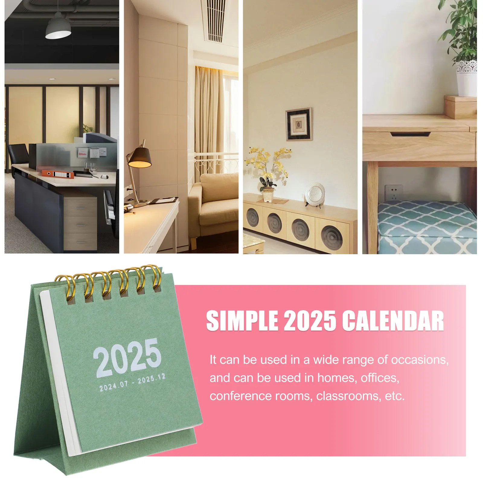 Mini Desk Calendar Creative Decorative Standing Bohemian Ornament Green Daily for Office
Mini Desk Calendar Creative Decorative Standing Bohemian Ornament Green Daily for Office