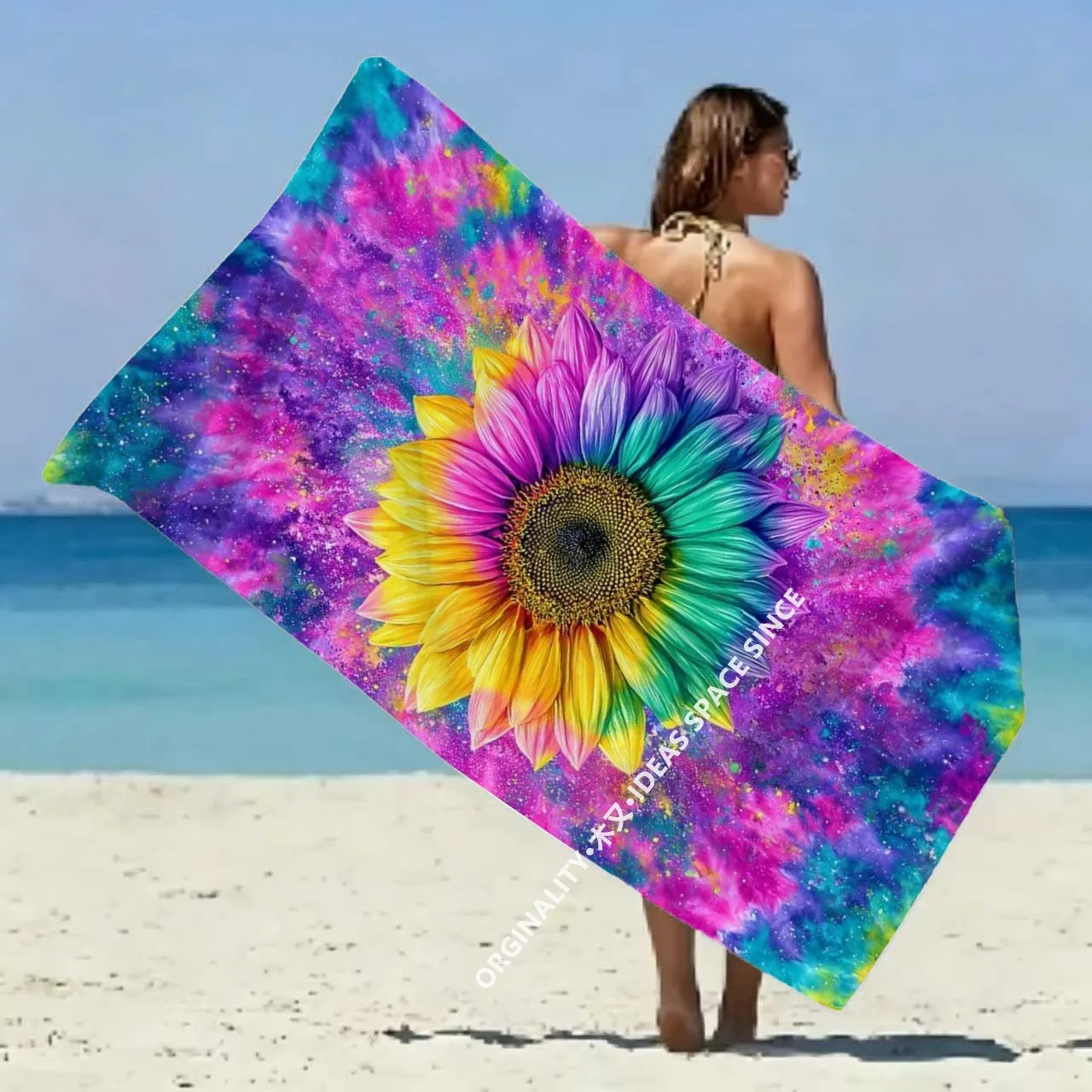 Tie Dye Rainbow Sunflower Beach Towel Patterned Sunscreen And Windproof Suitable For Swimming Pool Camping Travel
Tie Dye Rainbow Sunflower Beach Towel Patterned Sunscreen And Windproof Suitable For Swimming Pool Camping Travel
