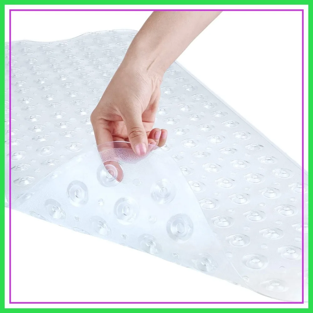 Bath and Shower Safety Mats 40x16 inch, Non Slip with Suction Cups, Extra Large, Machine Washable, Drain Holes Keep Tub Clean
Bath and Shower Safety Mats 40x16 inch, Non Slip with Suction Cups, Extra Large, Machine Washable, Drain Holes Keep Tub Clean