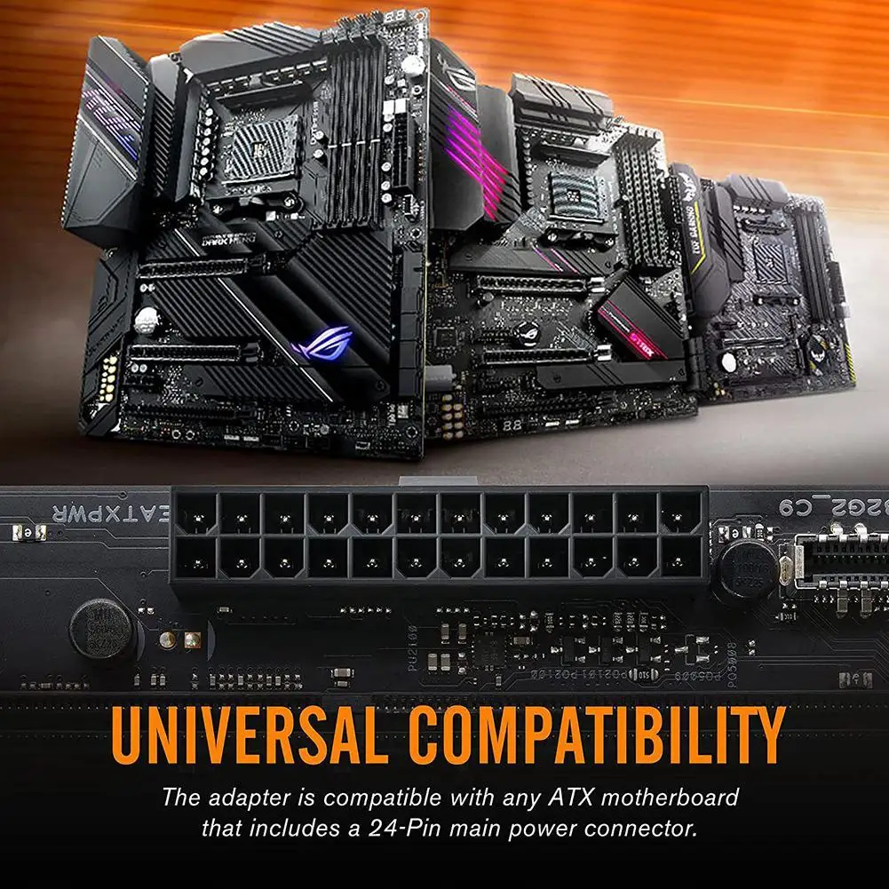 ATX 24-контактный 90-градусный разъем питания 5 В 3-контактный ARGB ATX 24-контактный разъем «мама» на 24-контактный разъем «папа» 90 ° Адаптер питания для материнской платы компьютера
ATX 24-контактный 90-градусный разъем питания 5 В 3-контактный ARGB ATX 24-контактный разъем «мама» на 24-контактный разъем «папа» 90 ° Адаптер питания для материнской платы компьютера