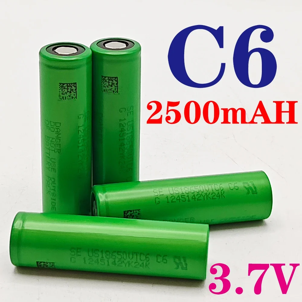 New Original 18650 VTC6 2500mAh High-Discharge Battery 3.6V with USB Charger for Toys Tools Flashlights
New Original 18650 VTC6 2500mAh High-Discharge Battery 3.6V with USB Charger for Toys Tools Flashlights
