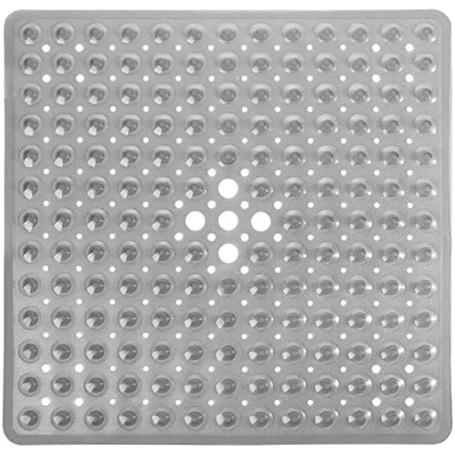 Shower Mat Square, Non Slip Bathtub Mat with Large Suction CupsandDra Holes, Soft Fast Dry Shower Stall Mats for side Shower, M
Shower Mat Square, Non Slip Bathtub Mat with Large Suction CupsandDra Holes, Soft Fast Dry Shower Stall Mats for side Shower, M