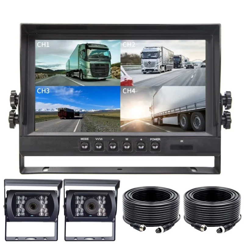 Four Channels Video Input Camera 9 Inch Car DVR Display AHD Driving Record ing For Truck Forklift Harvester
Four Channels Video Input Camera 9 Inch Car DVR Display AHD Driving Record ing For Truck Forklift Harvester