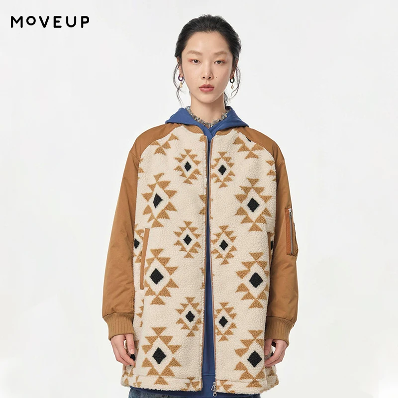 MOVEUP Casual Long Sleeved Jacket Autumn Plush Splicing Drop Sleeve Zipper Pocket Commuting Warm Jacket For Women 324320912
MOVEUP Casual Long Sleeved Jacket Autumn Plush Splicing Drop Sleeve Zipper Pocket Commuting Warm Jacket For Women 324320912