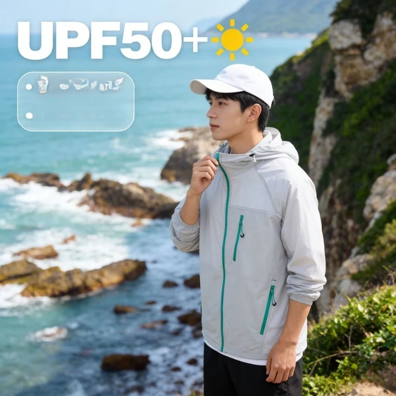 UPF50+ Summer Outdoor Quick Dry Sun-Protective Thin Jacket Men Hiking Fishing Cycling Hooded Gym Sport Windbreaker Ultra Light
UPF50+ Summer Outdoor Quick Dry Sun-Protective Thin Jacket Men Hiking Fishing Cycling Hooded Gym Sport Windbreaker Ultra Light