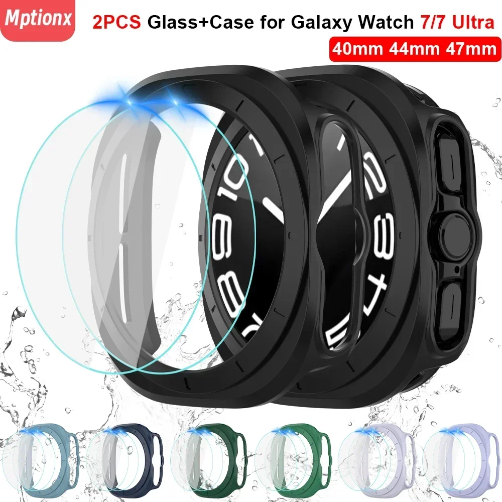 2PCS Glass+Case for Samsung Galaxy Watch 7 Ultra 47mm Waterproof Hard PC Bumper Cover+Screen Protector Galaxy Watch 7 44mm 40mm
2PCS Glass+Case for Samsung Galaxy Watch 7 Ultra 47mm Waterproof Hard PC Bumper Cover+Screen Protector Galaxy Watch 7 44mm 40mm