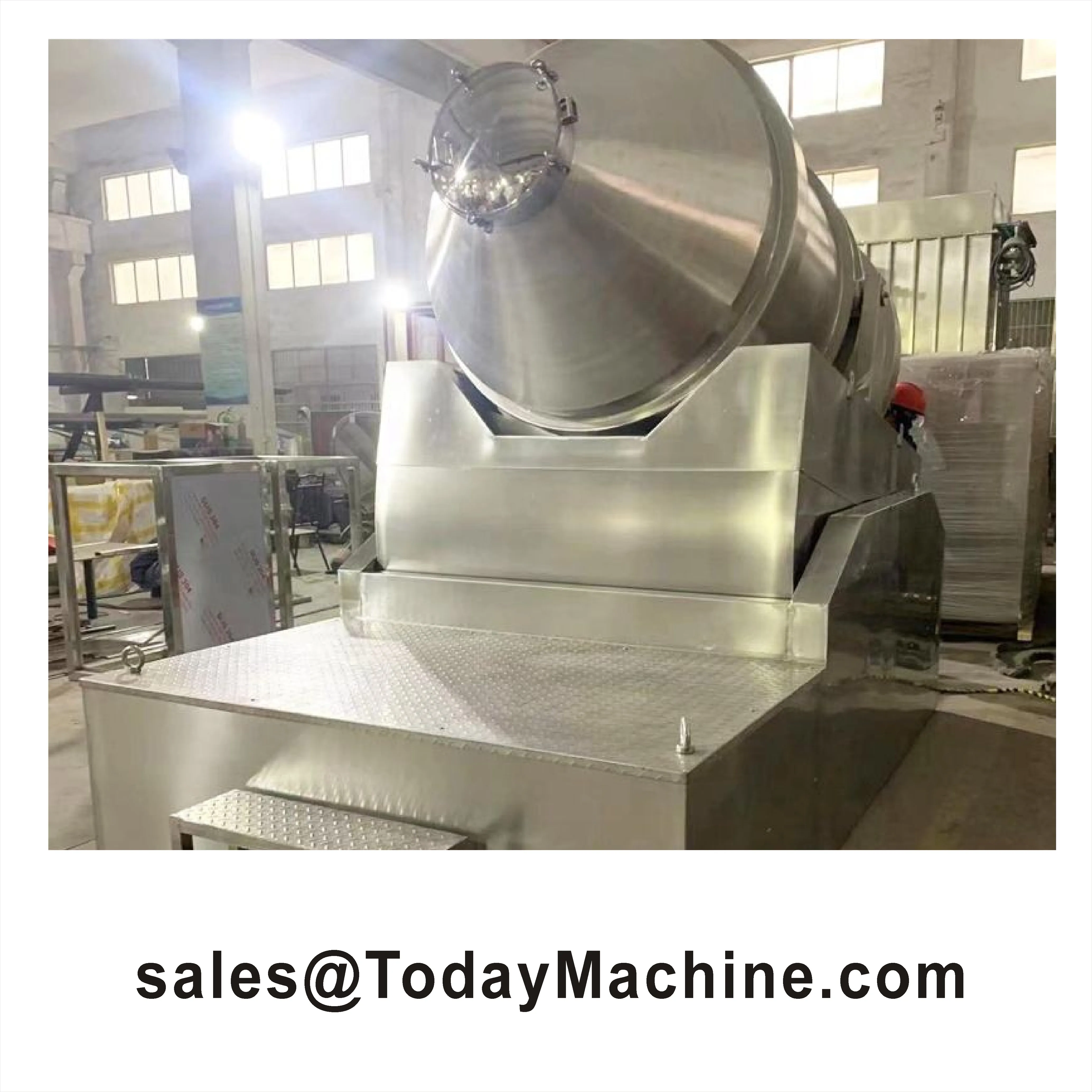 2D-миксер из нержавеющей стали, двухмерный стакан, вращающийся барабанный миксер для кофе, порошка, муки
2D-миксер из нержавеющей стали, двухмерный стакан, вращающийся барабанный миксер для кофе, порошка, муки