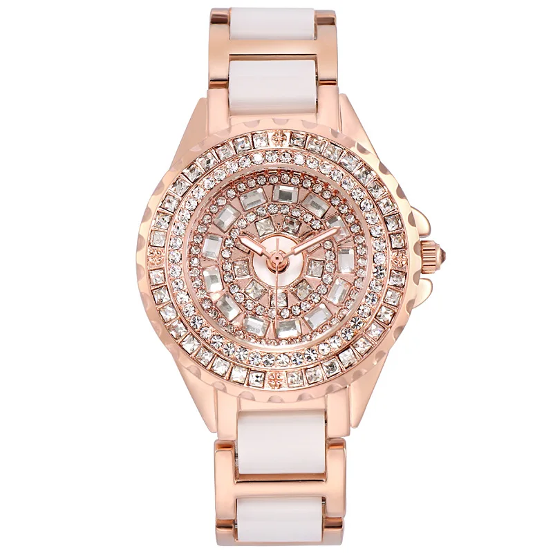 Женские кварцевые часы Модные тенденции Простые керамические женские часы с бриллиантами
Женские кварцевые часы Модные тенденции Простые керамические женские часы с бриллиантами