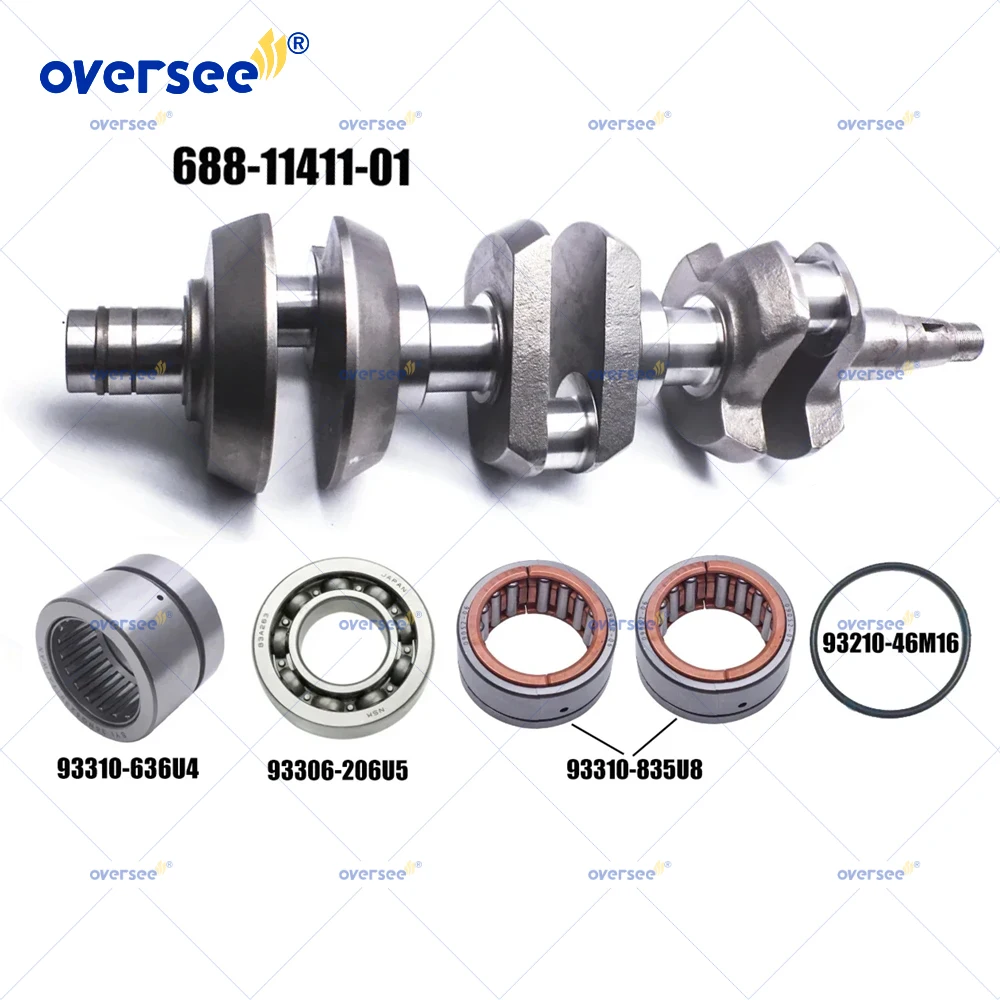 688-11411 Коленчатый вал в сборе с подшипниками для подвесного двигателя Yamaha Enduro 3V 2T 75 85 90HP 688-11411-01
688-11411 Коленчатый вал в сборе с подшипниками для подвесного двигателя Yamaha Enduro 3V 2T 75 85 90HP 688-11411-01