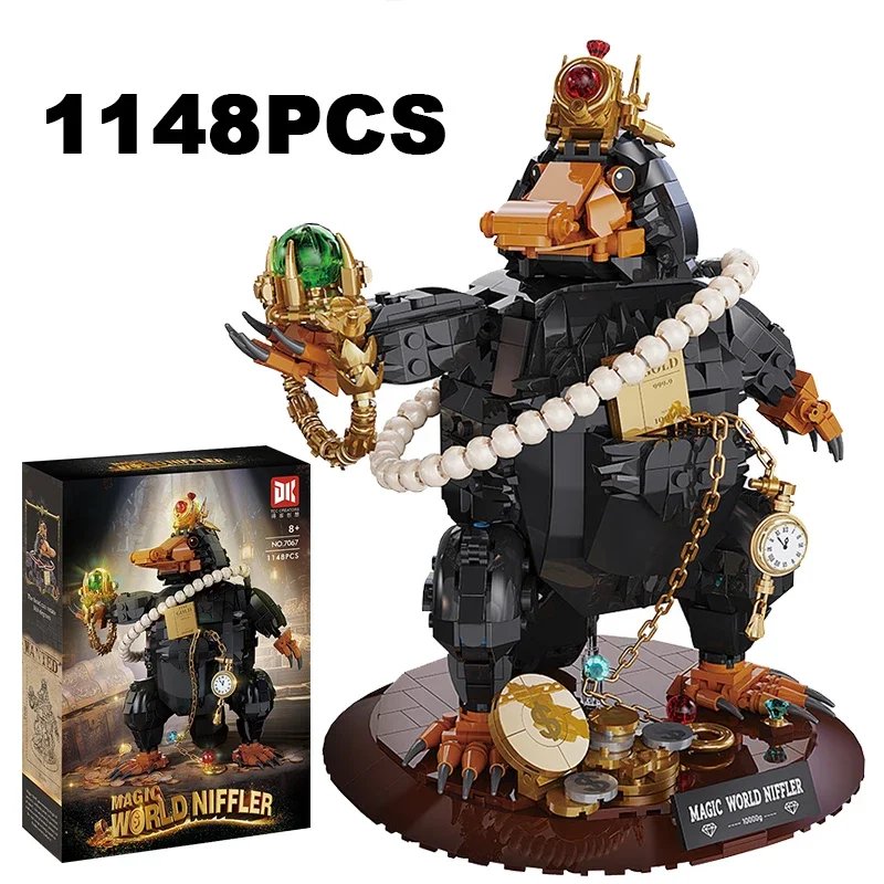 1148PCS Movie Fantastic Beasts Magic Niffler Building Blocks Treasure Hunting Mouse Model Assemble Brick Toys Gift For Kid Adult
1148PCS Movie Fantastic Beasts Magic Niffler Building Blocks Treasure Hunting Mouse Model Assemble Brick Toys Gift For Kid Adult