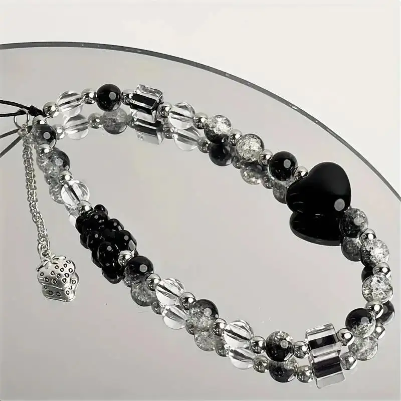 Strawberry Black Love Cute Bear Chain Charm Wrist Strap keycord Cellphone lanyard PLR Keychain Mobile Phone Case Hanging Chain
Strawberry Black Love Cute Bear Chain Charm Wrist Strap keycord Cellphone lanyard PLR Keychain Mobile Phone Case Hanging Chain